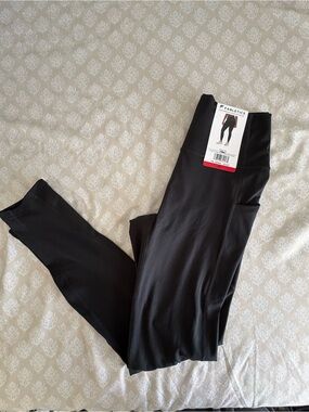 Fabletics Black Athletic Leggings with Branded Waist Tag